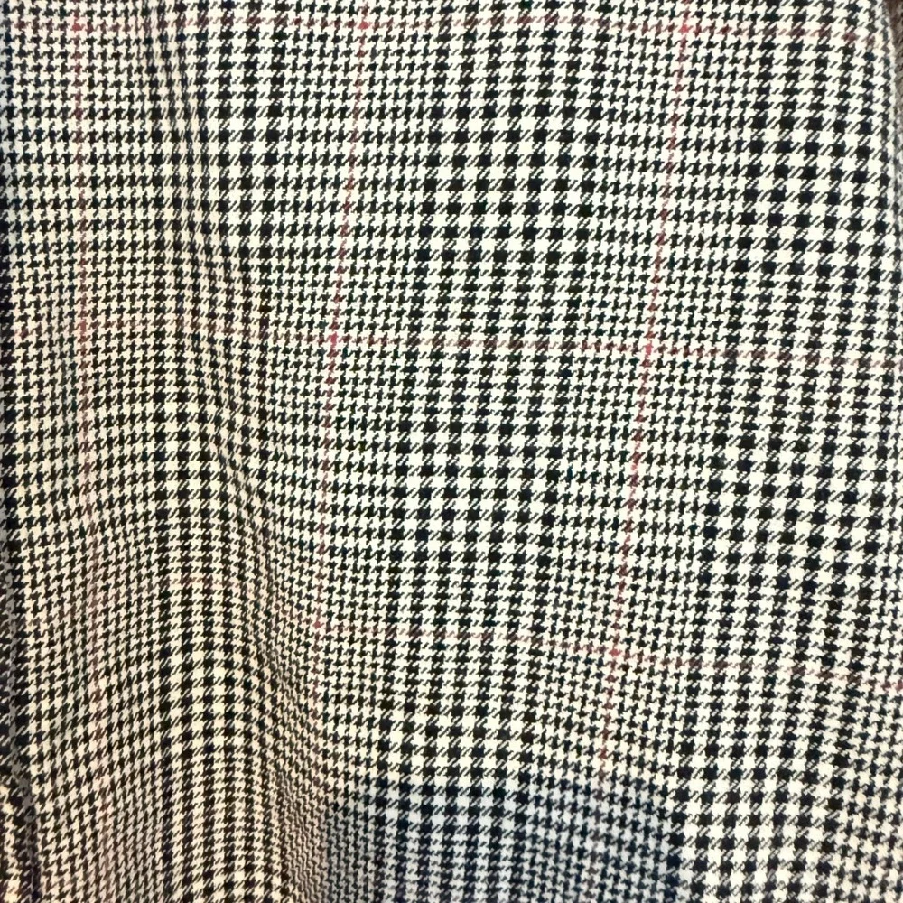 Banana Republic Button Down Mens Large Black Plaid Slim Fit Long Sleeve